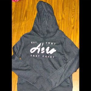 AEROPOSTALE GREY PULL-OVER HOODIE